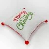 Budget 🌟 'Merry 🎄 Christmas' Print Square Throw Pillow Ivory/Red - Wondershop™ ⭐
