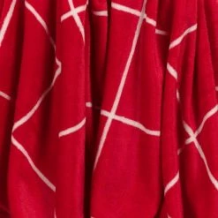 Cheapest 👏 Grid Printed Plush 🎅 Christmas Throw Blanket Red/Ivory - Wondershop™ 😍 -Wondershop Elegant Shop unnamed file 674