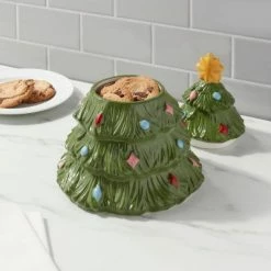 Coupon 🧨 68oz Ceramic Tree Cookie Jar - Wondershop™ ✔️