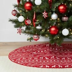 Best deal 🌟 48in Fair Isle Reversible 🎄 Christmas Tree 👗 Skirt - Wondershop™ 🛒