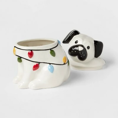 Budget π― 59oz Ceramic Pug Cookie Jar - Wondershop™ π 2 Budget π― 59oz Ceramic Pug Cookie Jar - Wondershop™ π - Image 2