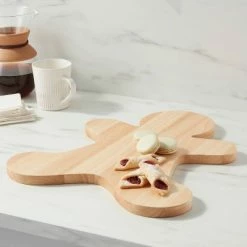 Cheapest 🧨 17" x 14" Wood Gingerbread Man Serving Board - Wondershop™ 😉
