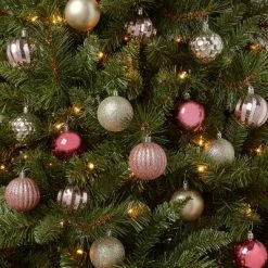 Buy 👍 100ct 🎅 Christmas Tree Ornament Set - Wondershop™ Dark Blue/silver 🤩