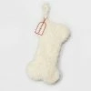 Best Pirce 🔥 Sherpa 🐶 Dog Bone 🎁 Christmas Stocking White - Wondershop™ 😀