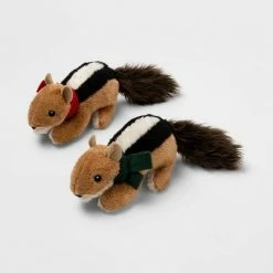 Deals ❤️ Holiday Chipmunks 🐶 Dog Toy - 2pk - Wondershop™ 👍