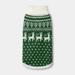 Best deal ⌛ Fairisle 🐕 Dog and Cat Sweater - Green - Wondershop™ 🤩