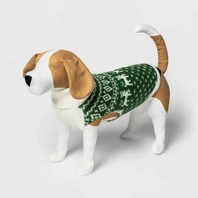Best deal ⌛ Fairisle 🐕 Dog and Cat Sweater - Green - Wondershop™ 🤩 3 Best deal ⌛ Fairisle 🐕 Dog and Cat Sweater - Green - Wondershop™ 🤩 - Image 3