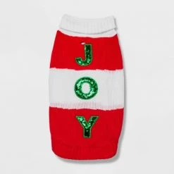 Best deal 🎁 Dog and Cat Sweater - Joy Sequin - Wondershop™ 🎉