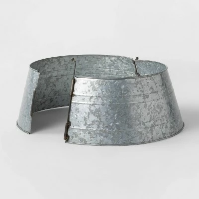 Deals ๐ 25" Galvanized Metal ๐ Christmas Tree Collar - Wondershop™ ๐ฅฐ 2 Deals ๐ 25" Galvanized Metal ๐ Christmas Tree Collar - Wondershop™ ๐ฅฐ - Image 2